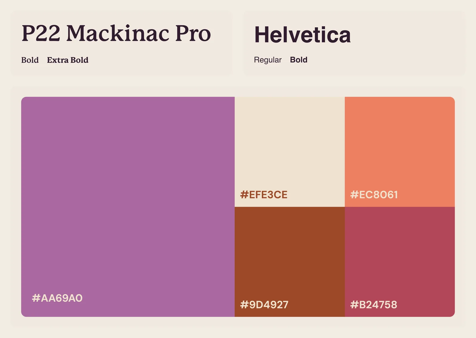 Bloomery Patisserie design system: typography and color palette